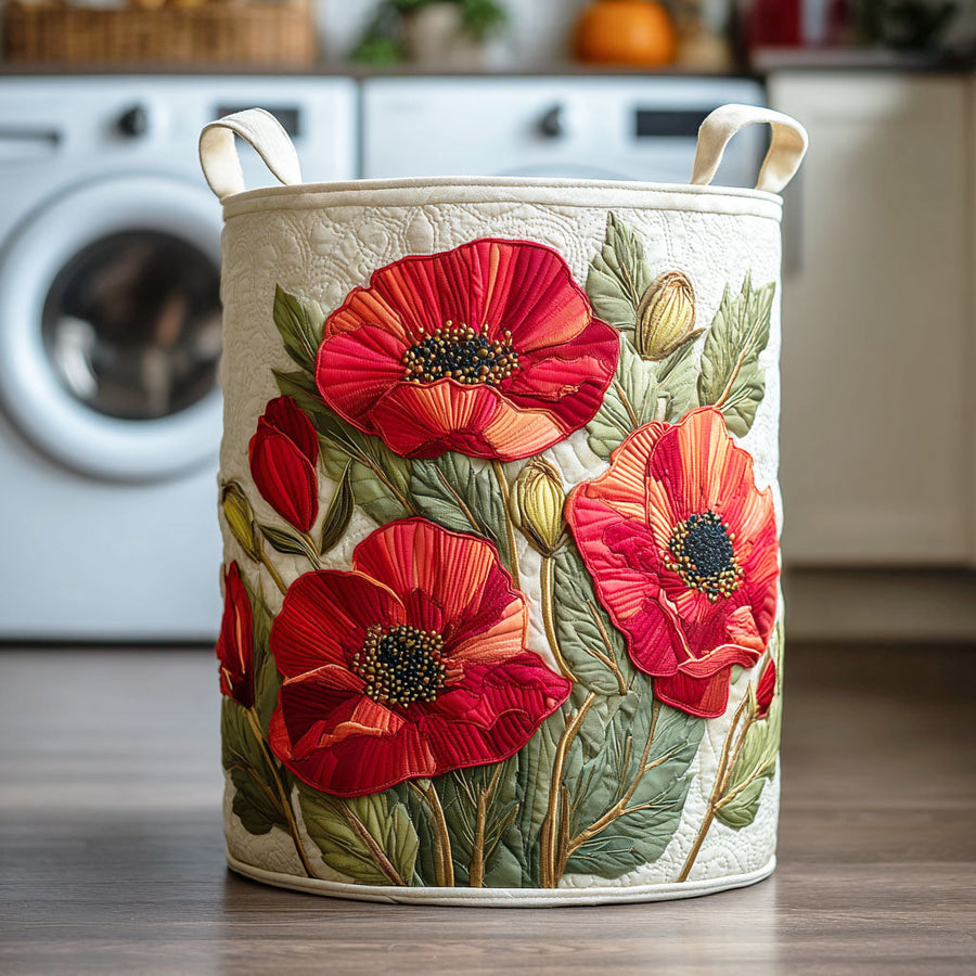 RUBY | SCARLET POPPY DREAM LAUNDRY BASKET