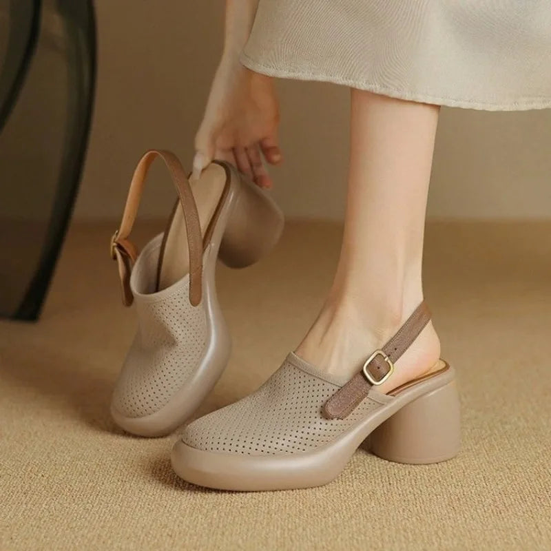 Léa - Hollow Heel Platform Sandals