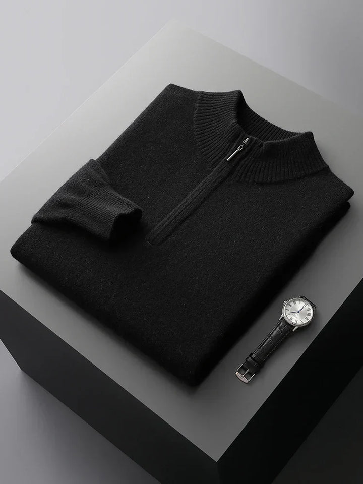 Florence - cashmere sweater with zipper closure