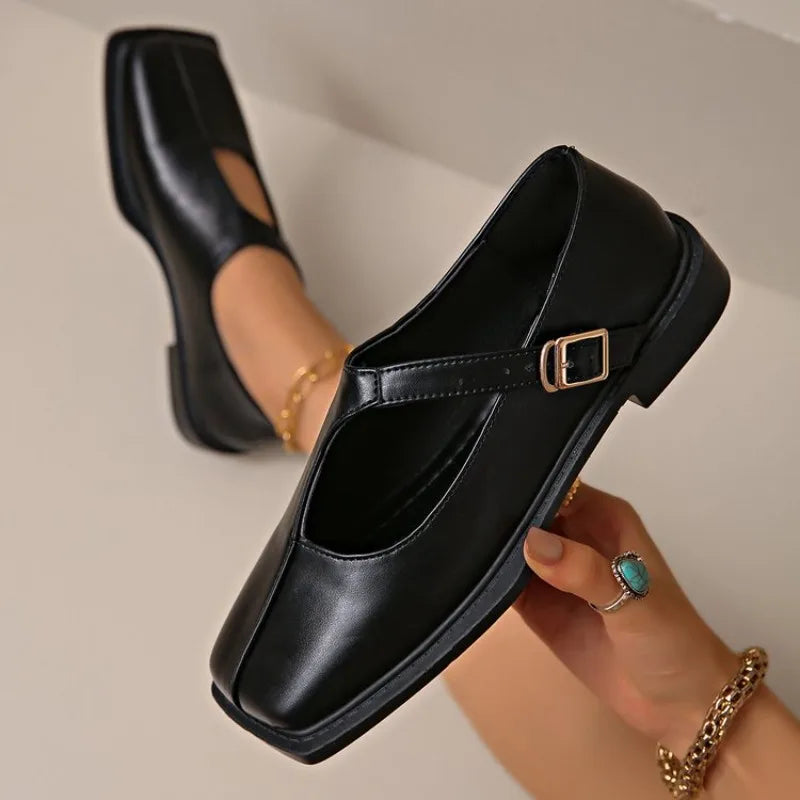 Clara - Mary Jane Leather Shoes