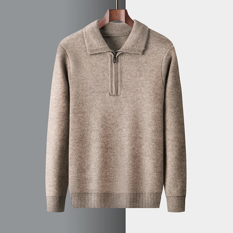 Charlie - cashmere sweater with zipper closure