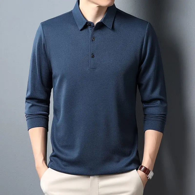 Sean | Casual Waffle Polo Shirt