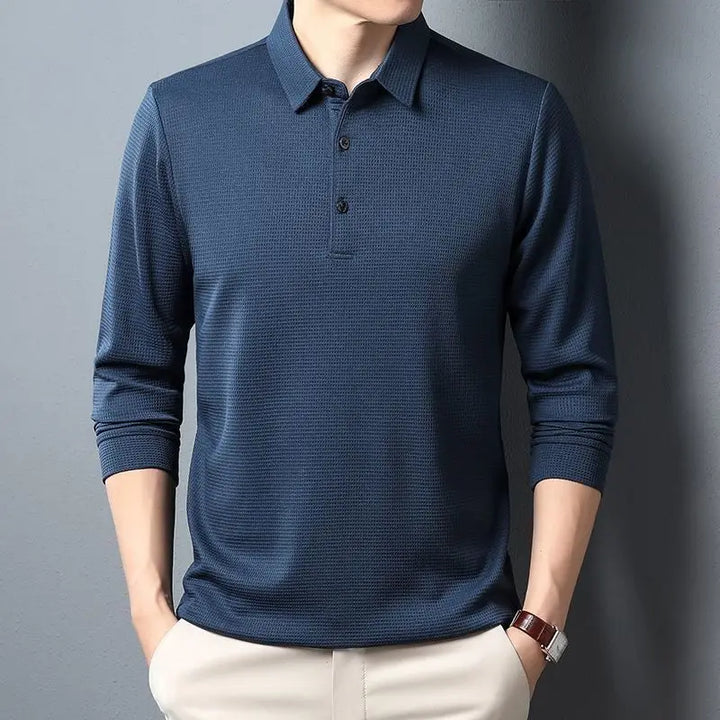 Sean | Casual Waffle Polo Shirt