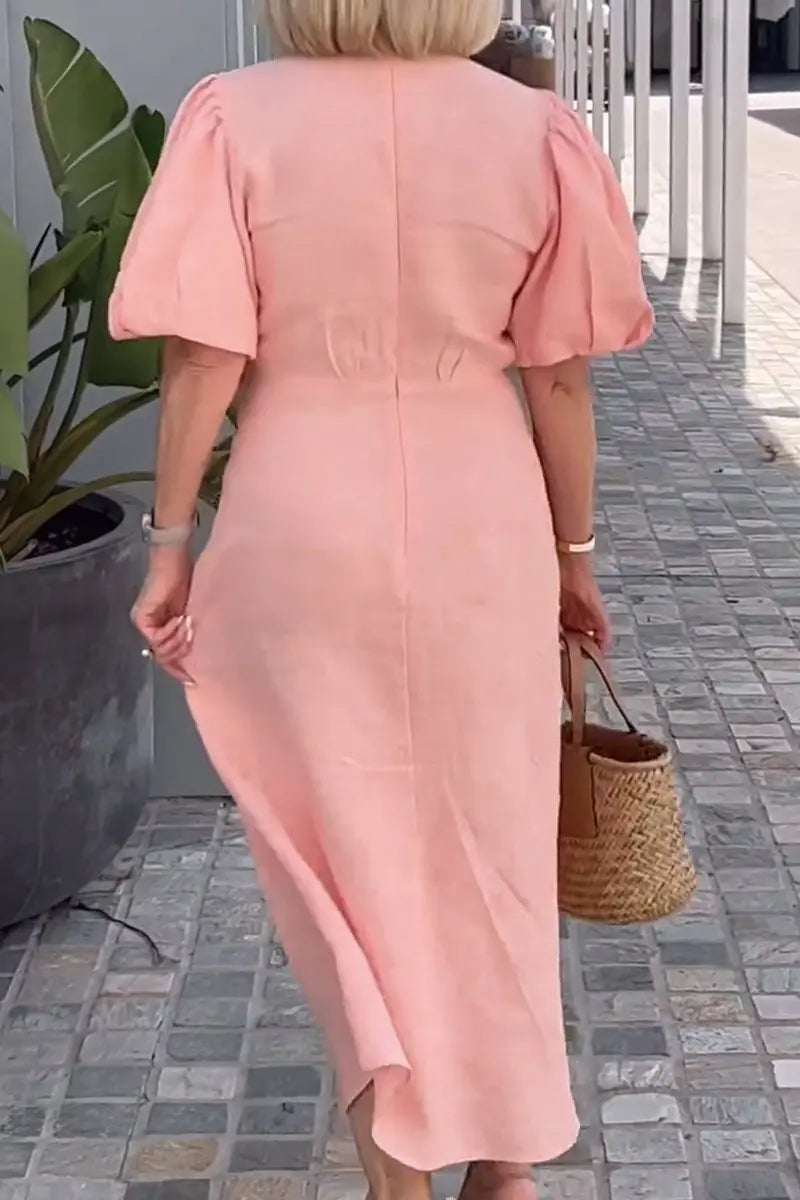 Natasha - Elegant V-Neck Dress