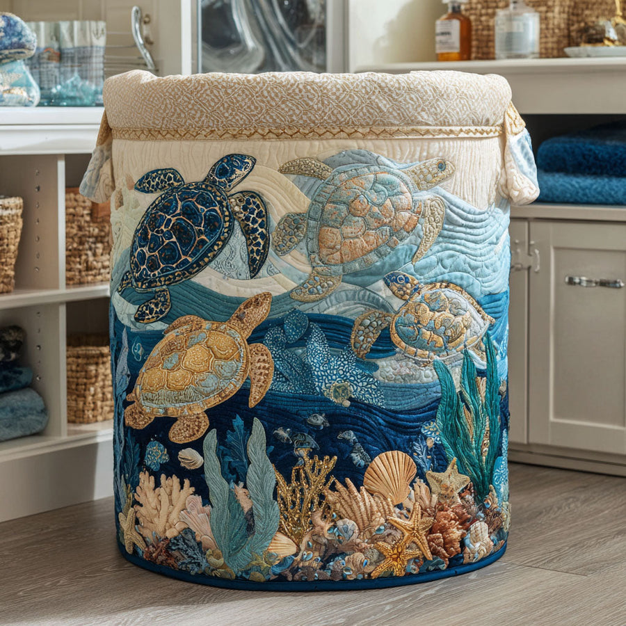 PEARL | SHELL SHINE LAUNDRY BASKET