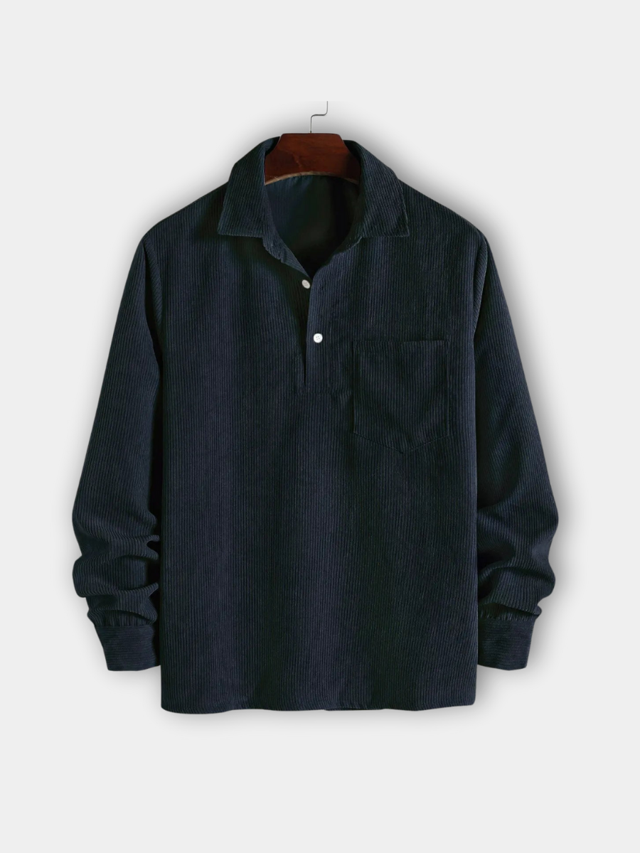 LAURENT MONACO | LONG SLEEVE SHIRT WITH HALF-BUTTONS FOR MEN