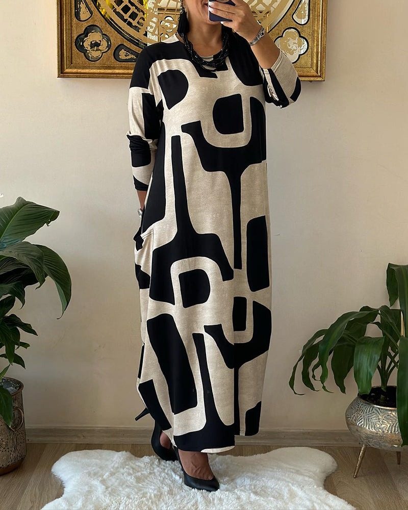 Mariah - Abstract Aura Dress