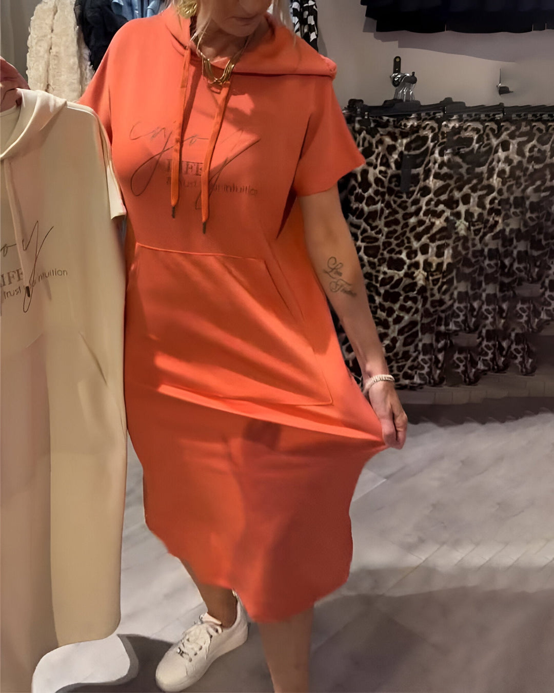 Bridget - Casual Hoodie Dress
