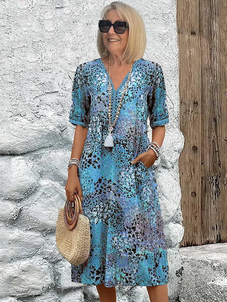 Andrea | Vibrant Midi Dress