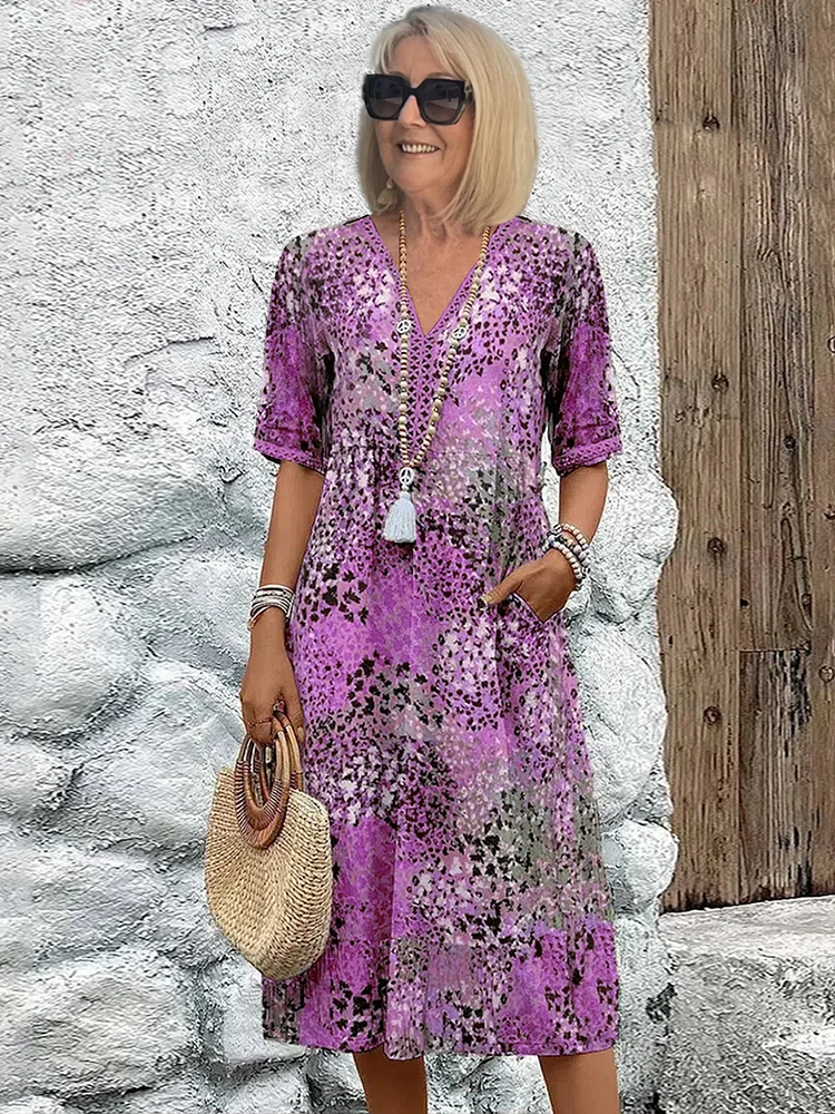 Andrea | Vibrant Midi Dress