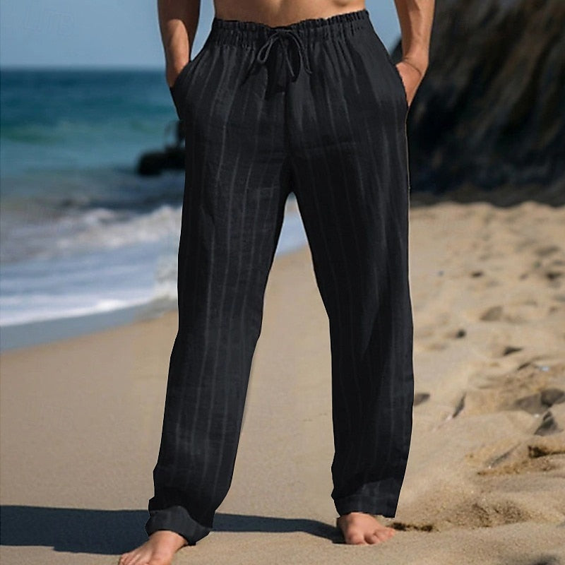 Martin | Casual Elegance Striped Pants