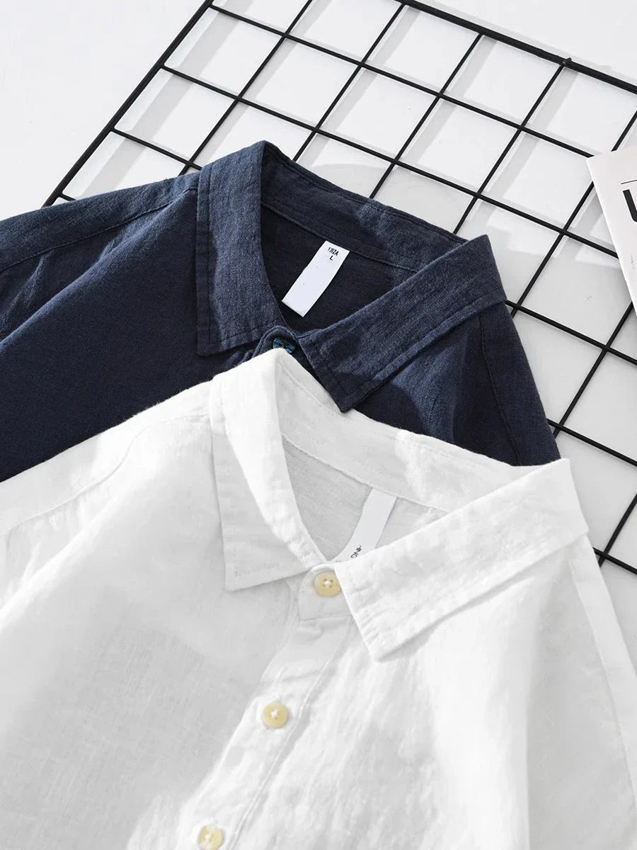 LAURENT MONACO | BUTTONED HALF-PLACKET SHIRT FOR MEN