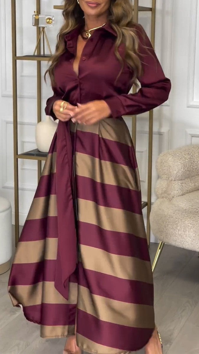 Oriana - Sophisticated Striped Dress