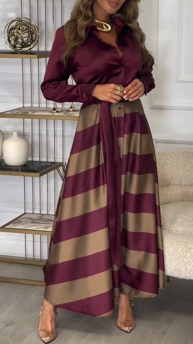 Oriana - Sophisticated Striped Dress