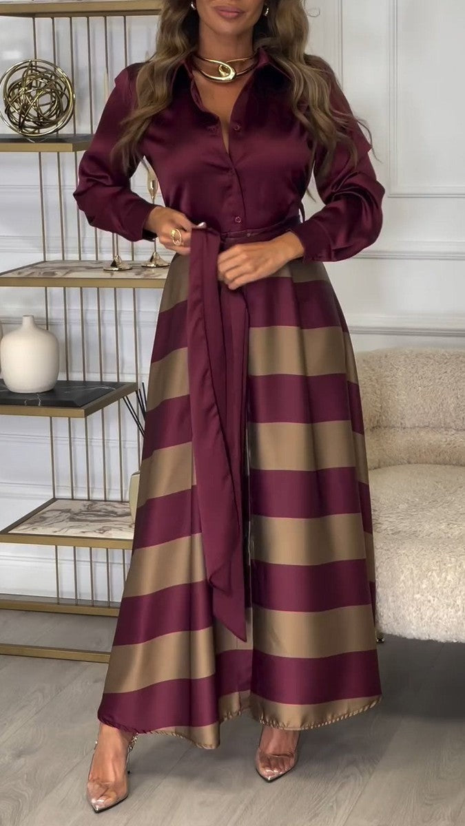Oriana - Sophisticated Striped Dress