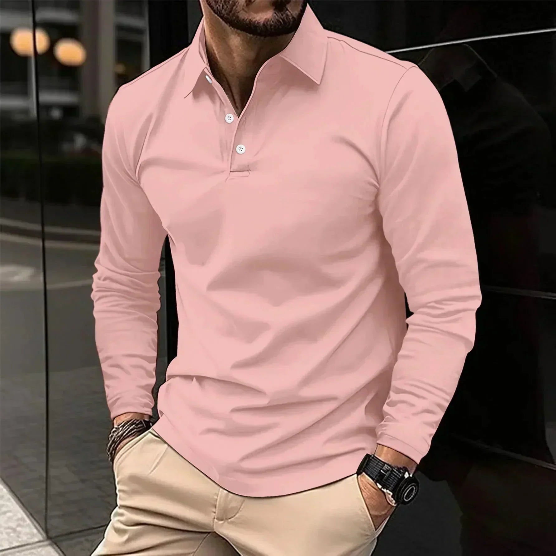 Adrian | Modern Fit Long-Sleeve Polo
